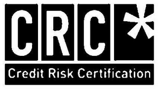 CRC CREDIT RISK CERTIFICATION logo