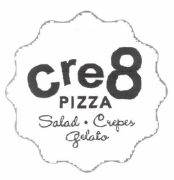 CRE8 PIZZA SALAD CREPES GELATO logo
