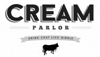 CREAM PARLOR DRINK CHAT LICK NIBBLE logo