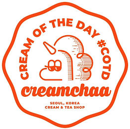 CREAMCHAA CREAM OF THE DAY #COTD SEOUL, KOREA CREAM & TEA SHOP logo
