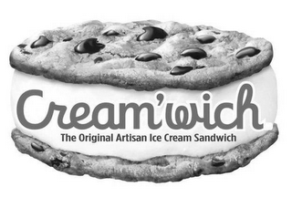 CREAM'WICH THE ORIGINAL ARTISAN ICE CREAM SANDWICH logo