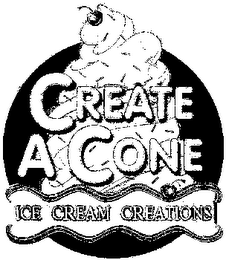 CREATE A CONE ICE CREAM CREATIONS logo