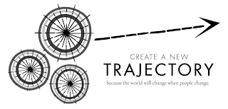 CREATE A NEW TRAJECTORY BECAUSE THE WORLD WILL CHANGE WHEN PEOPLE CHANGE. logo