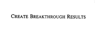 CREATE BREAKTHROUGH RESULTS logo