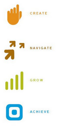 CREATE. NAVIGATE. GROW. ACHIEVE. logo