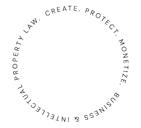 CREATE. PROTECT. MONETIZE. BUSINESS & INTELLECTUAL PROPERTY LAW. logo