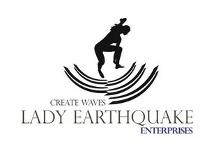 CREATE WAVES LADY EARTHQUAKE ENTERPRISES logo