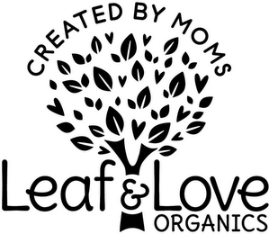 CREATED BY MOMS LEAF & LOVE ORGANICS logo