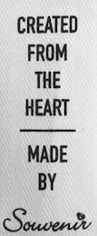 CREATED FROM THE HEART MADE BY SOUVENIR logo
