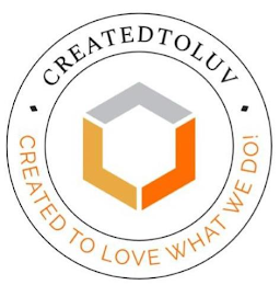 CREATEDTOLUV  CREATED TO LOVE WHAT WE DO! logo