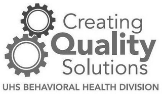 CREATING QUALITY SOLUTIONS UHS BEHAVIORAL HEALTH DIVISION logo