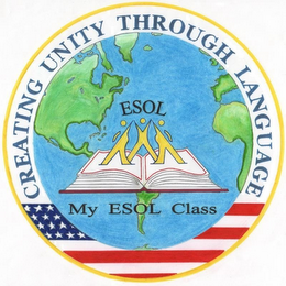CREATING UNITY THROUGH LANGUAGE ESOL MY ESOL CLASS logo