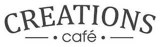 CREATIONS · CAFÉ · logo