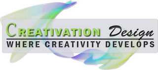 CREATIVATION DESIGN WHERE CREATIVITY DEVELOPS logo