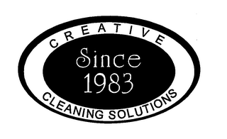 CREATIVE CLEANING SOLUTIONS SINCE 1983 logo