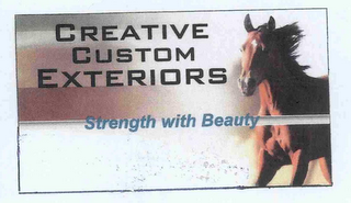 CREATIVE CUSTOM EXTERIORS STRENGTH WITH BEAUTY logo