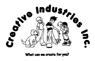 CREATIVE INDUSTRIES INC. WHAT CAN WE CREATE FOR YOU? logo