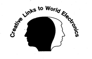 CREATIVE LINKS TO WORLD ELECTRONICS logo
