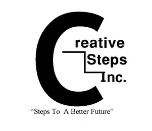 CREATIVE STEPS INC. "STEPS TO A BETTER FUTURE" logo