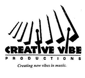 CREATIVE VIBE PRODUCTIONS CREATING NEW VIBES IN MUSIC. logo