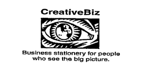 CREATIVEBIZ BUSINESS STATIONERY FOR PEOPLE WHO SEE THE BIG PICTURE. logo