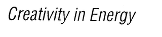 CREATIVITY IN ENERGY logo