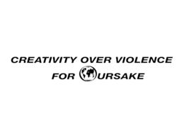 CREATIVITY OVER VIOLENCE FOR OURSAKE logo