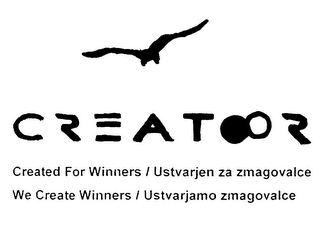 CREATOOR CREATED FOR WINNERS WE CREATE WINNERS logo