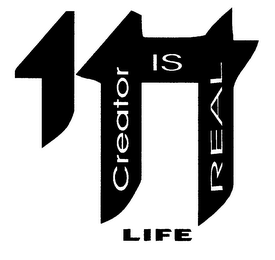 CREATOR IS REAL LIFE logo