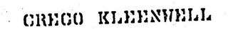 CRECO KLEENWELL logo