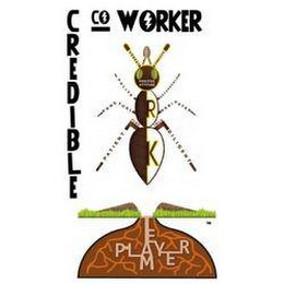 CREDIBLE CO WORKER TEAM PLAYER WORK logo