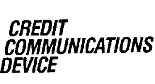 CREDIT COMMUNICATIONS DEVICE logo