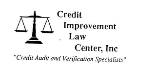 CREDIT IMPROVEMENT LAW CENTER, INC "CREDIT AUDIT AND VERIFICATION SPECIALISTS" logo