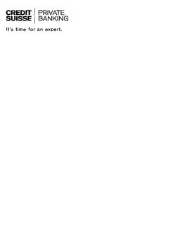 CREDIT SUISSE PRIVATE BANKING IT'S TIME FOR AN EXPERT. logo