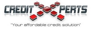 CREDIT X PERTS "YOUR AFFORDABLE CREDIT SOLUTION" logo
