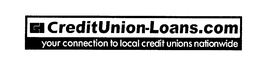CREDITUNION-LOANS.COM YOUR CONNECTION TO LOCAL CREDIT UNIONS NATIONWIDE logo