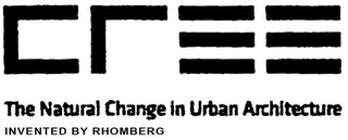 CREE THE NATURAL CHANGE IN URBAN ARCHITECTURE INVENTED BY RHOMBERG logo