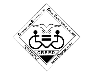 C.R.E.E.D. CORPORATION RESPONSIVE TO EQUAL EMPLOYMENT & ACCESS FOR PEOPLE WITH DISABILITIES logo
