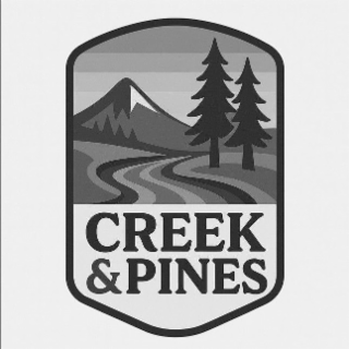 CREEK & PINES logo
