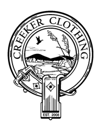 CREEKER CLOTHING EST. 2008 logo