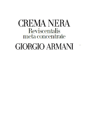 CREMA NERA REVISCENTALIS META CONCENTRATE GIORGIO ARMANI logo