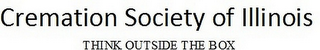 CREMATION SOCIETY OF ILLINOIS THINK OUTSIDE THE BOX logo