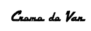 CREME DE VAN logo