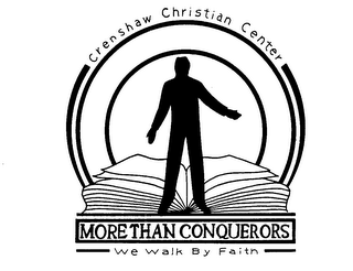 CRENSHAW CHRISTIAN CENTER MORE THAN CONQUERORS WE WALK BY FAITH logo