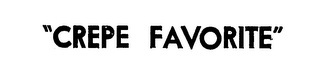 "CREPE FAVORITE " logo