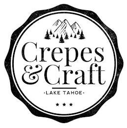 CREPES & CRAFT · LAKE TAHOE · logo