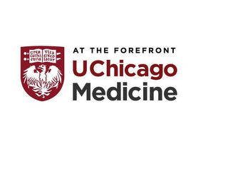 CRESCAT SCIENTIA VITA EXCOLATUR AT THE FOREFRONT UCHICAGO MEDICINE logo