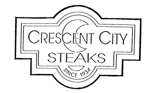 CRESCENT CITY STEAKS SINCE 1934 logo