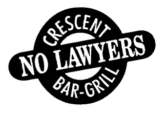 CRESCENT NO LAWYERS BAR-GRILL logo