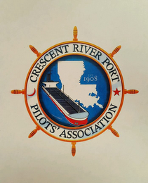 CRESCENT RIVER PORT PILOTS' ASSOCIATION EST. 1908 logo